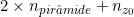 2 \times n_{pir&acirc;mide} + n_{z_0}